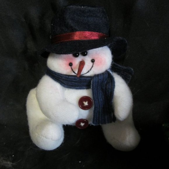 set of 5 plush christmas DECORATIONS, TY, RUSS, HANDMADE - Picture 2 of 10